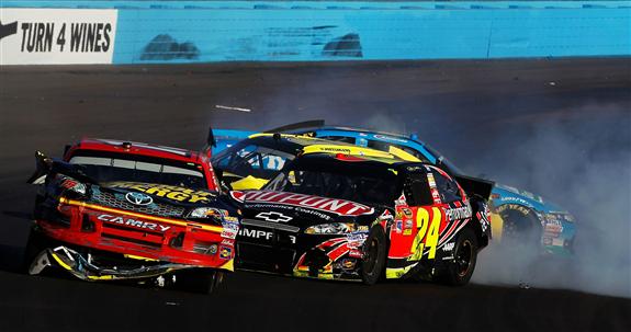 2012 Phoenix2 Jeff Gordon Clint Bowyer Incident Tom Pennington Getty Images for NASCAR