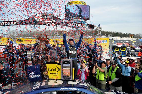 jimmie-johnson-victory-lane-martinvsille-nascar-april-2013