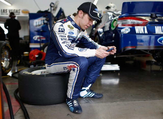 2013-Vegas-March-Brad-Keselowski-In-Garage