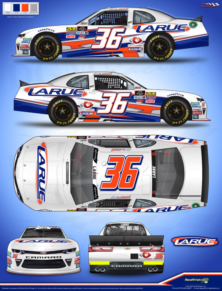 Alex Labbe Watkins Glen Paint Scheme