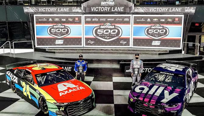 Alex Bowman pole dis