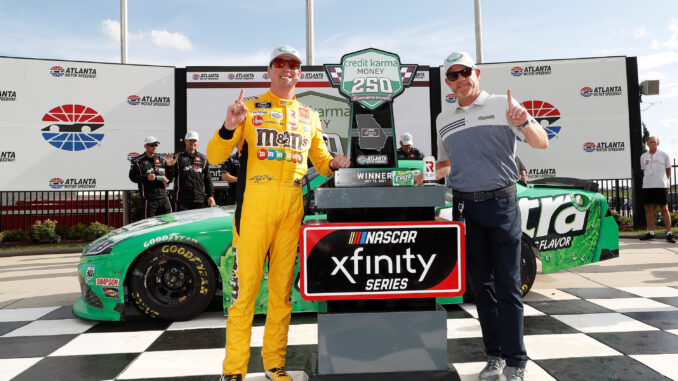 Kyle Busch claims 102nd career series win at AMS