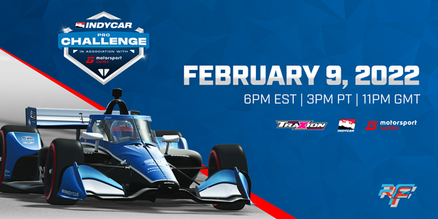 Inaugural INDYCAR-Motorsport Games Pro Challenge Set for Feb. 9