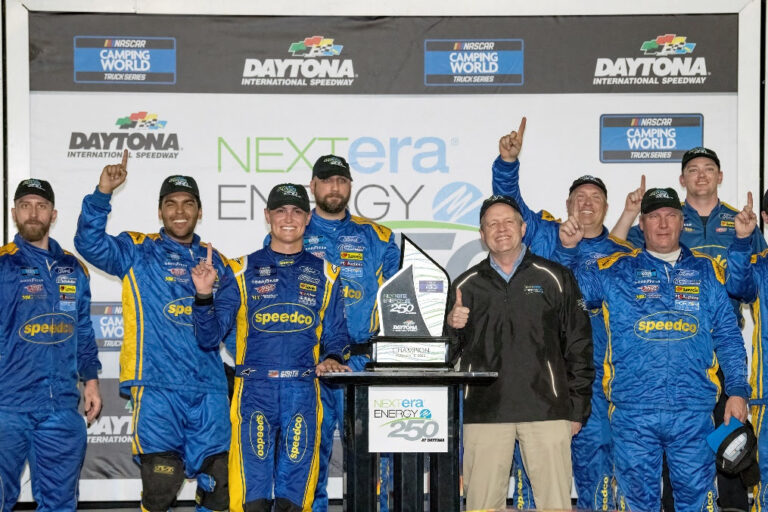 Zane Smith Wins Wild NEXTera Energy 250 at Daytona