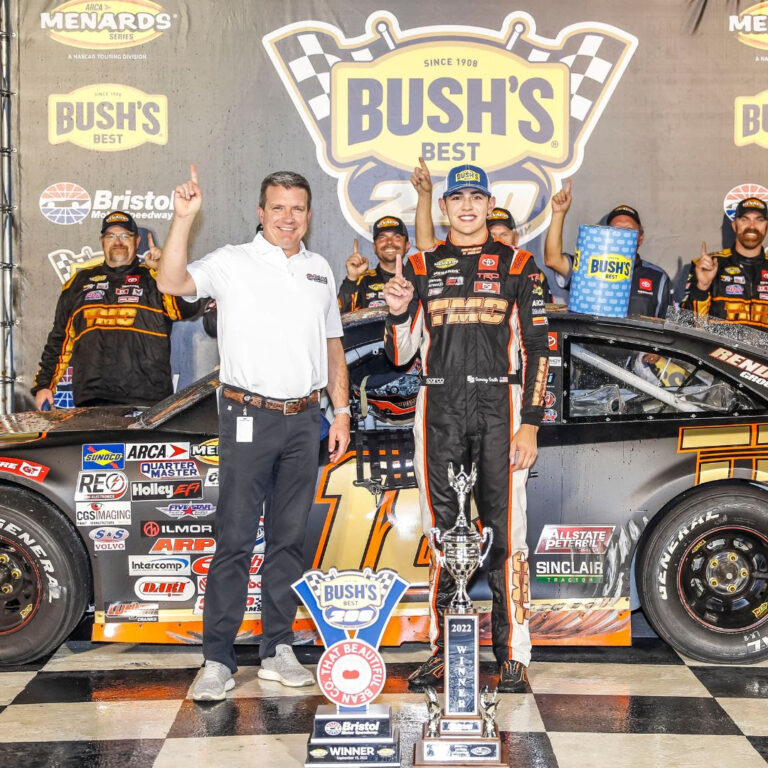 SMITH DOMINATES BUSH'S BEANS 200, CAPTURES PAIR OF CHAMPIONSHIP TITLES IN ARCA SERIES