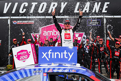 Nemechek Captures First Victory at The Magic Mile