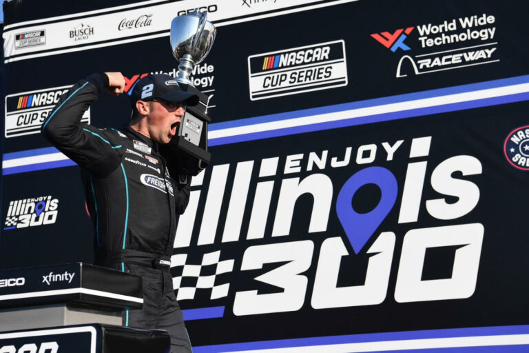 CINDRIC ENDS 85-RACE VICTORY DROUGHT WITH DRAMATIC WIN IN NASCAR CUP SERIES ENJOY ILLINOIS 300