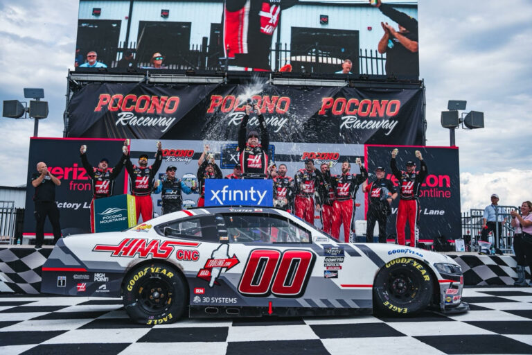 CUSTER WINS NASCAR XFINITY SERIES EXPLORE THE POCONO MOUNTAINS 225