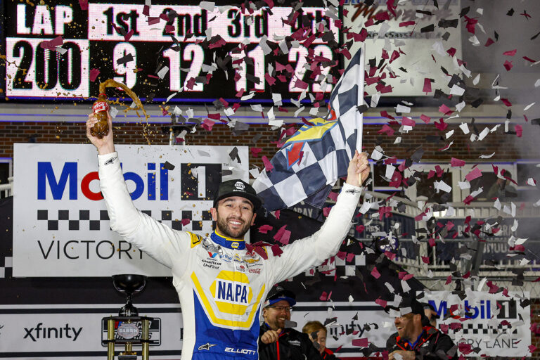 Chase Elliott wins Cook Out Clash at historic Bowman Gray Stadium