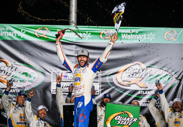 CHASE ELLIOTT WINS THRILLING QUAKER STATE 400 AVAILABLE AT WALMART