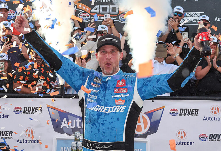 Denny Hamlin earns second straight NASCAR Cup Series win at Dover
